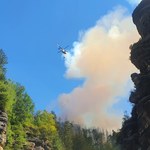 Pożar w Parku Narodowym Czeska Szwajcaria. Strażacy zrezygnowali z walki o ocalenie jednej z wsi