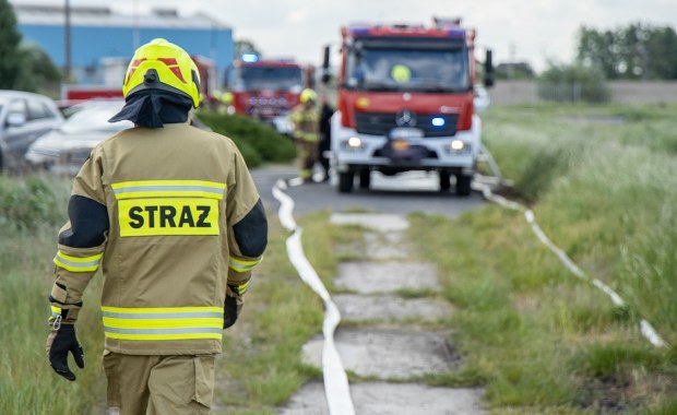 Pożar w parku rozrywki w Zatorze