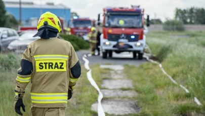 Pożar w parku rozrywki w Zatorze
