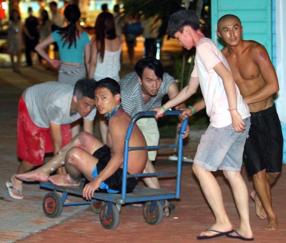 Pożar w parku rozrywki /STR /PAP/EPA