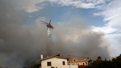 Pożar w pobliżu Aten. "Stoimy w obliczu jednego z najgorszych scenariuszy"