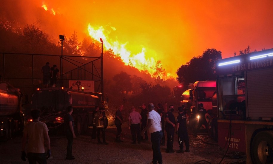 Pożar w prowincji Bursa na zachodzie kraju /ONUR YURTSEVER/AFP /East News