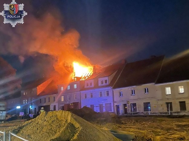 Pożar w Przemkowie /KPP w Polkowicach /Policja