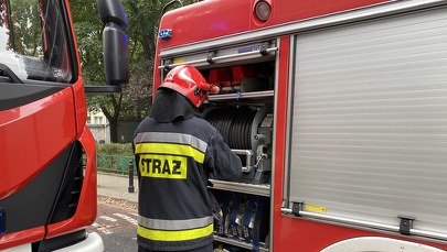 Pożar w Radomiu. Dwie osoby trafiły do szpitala