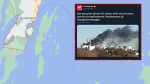 Pożar w rafinerii ropy naftowej w Szwecji. Sześć osób rannych
