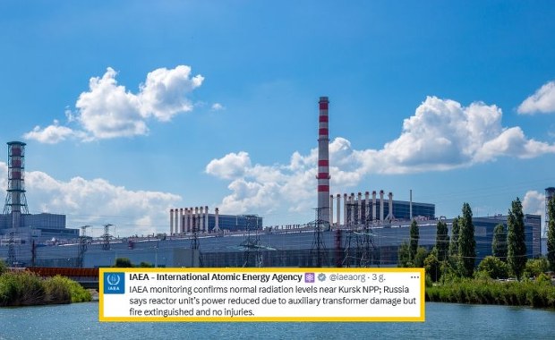 Pożar w rosyjskiej elektrowni atomowej. "Transformator stanął w płomieniach"