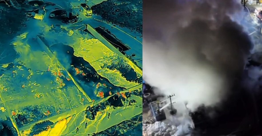 Pożar w Rożentalu /KW PSP Gdańsk /