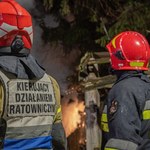 Pożar w Sarbinowie. Spłonęło 12 domków letniskowych