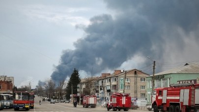 Pożar w składzie amunicji na Ukrainie. Wciąż słychać wybuchy