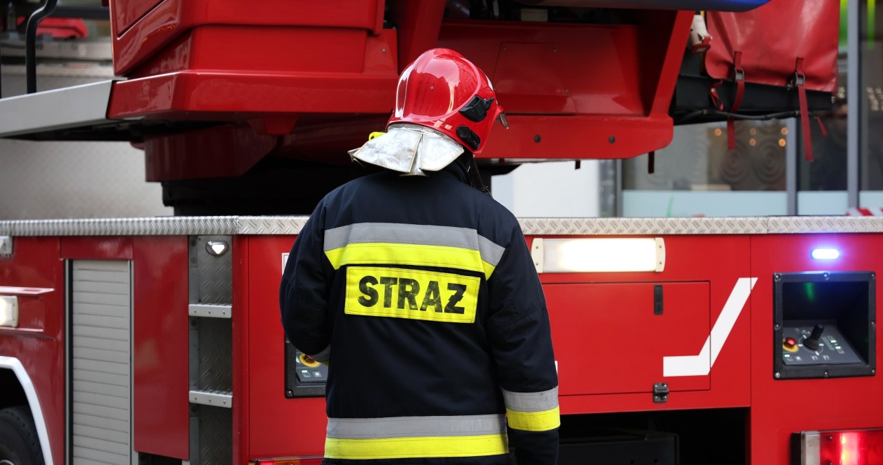 Pożar w sortowni odpadów w Ostródzie 