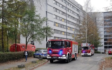 Pożar w szpitalu w Katowicach. Cztery pielęgniarki poszkodowane