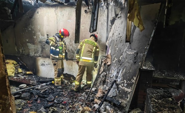 Pożar w Tychach. Ogień wybuchł w budynku, w którym jest żłobek