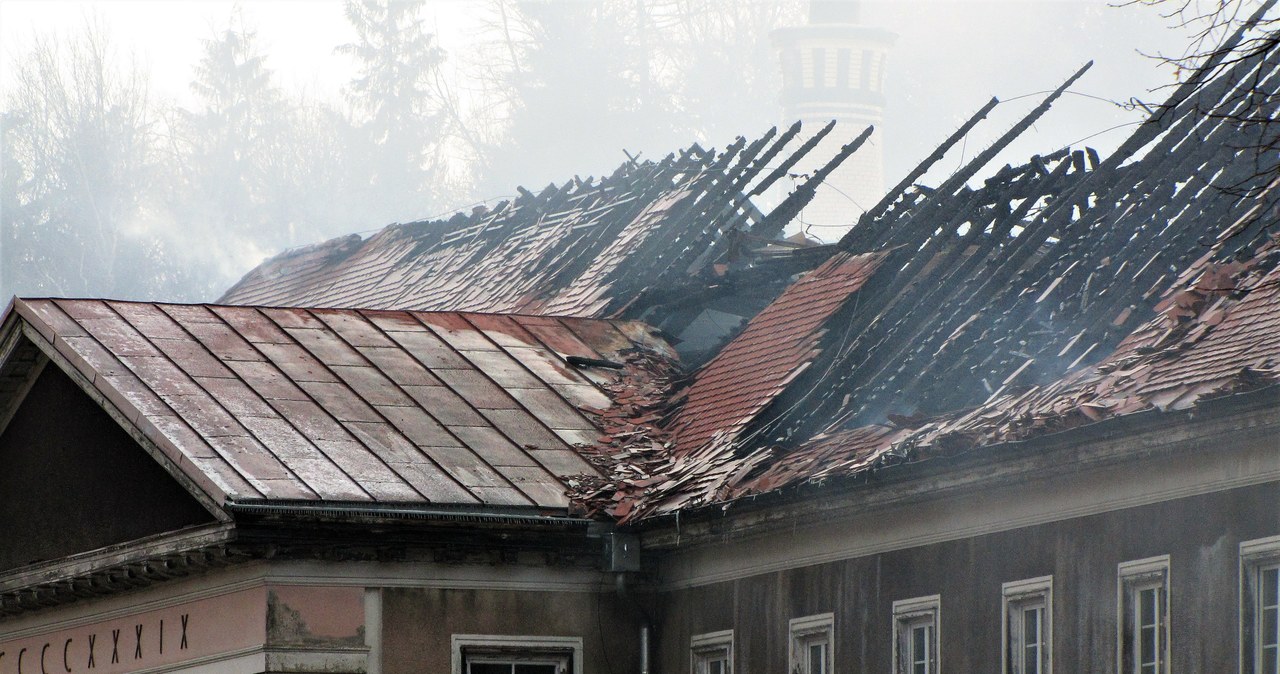 Pożar w uzdrowisku w Szczawnie-Zdroju