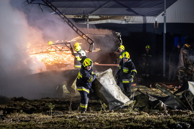 Pożar w Wałdowie Królewskim /Tytus Żmijewski /PAP