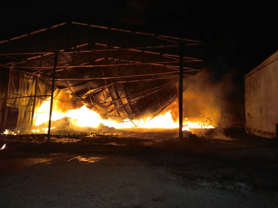 Pożar w Wołominie /Gorąca Linia RMF FM /