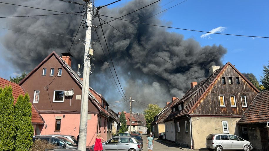 Pożar w Zabrzu /Gorąca Linia RMF FM