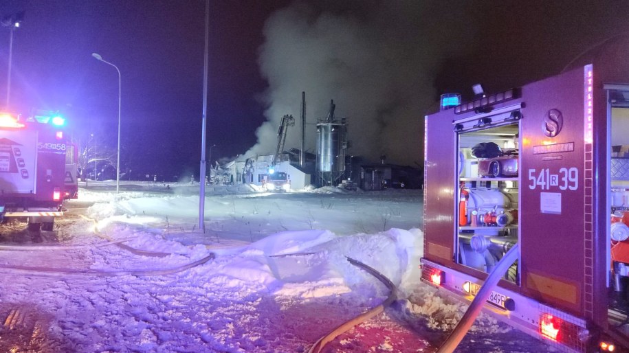 Pożar w Zagórzu na Podkarpaciu /Komenda Powiatowa PSP w Sanoku /Państwowa Straż Pożarna