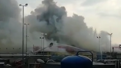 Pożar w zakładach chemicznych w Chorzowie [FILMY]