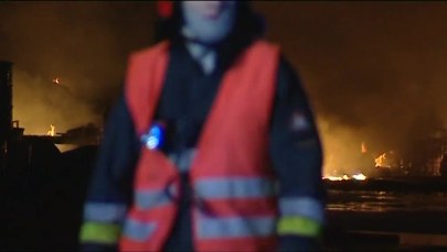 Pożar w zakładach utylizacji chemikaliów w Niepołomicach