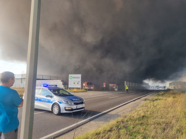 Pożar w Zakładzie Produkcji Paliw Alternatywnych w miejscowości Osła na Dolnym Śląsku /Gorąca Linia RMF FM