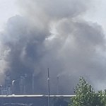Pożar w zakładzie w Mielcu. Dym było widać z daleka