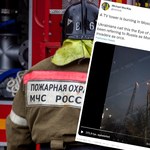 Pożar wieży radiowo-telewizyjnej w Moskwie