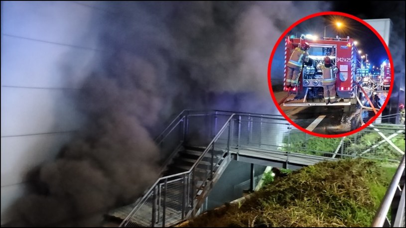 Pożar wybuchł na podziemnym parkingu marketu /Komenda Wojewódzka Państwowej Straży Pożarnej w Gorzowie Wlkp. /