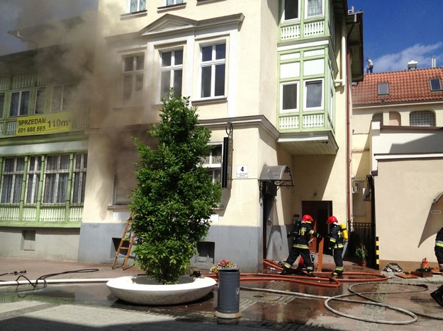 Pożar wybuchł w kamienicy w centrum miasta /Tomasz Gańko /RMF FM