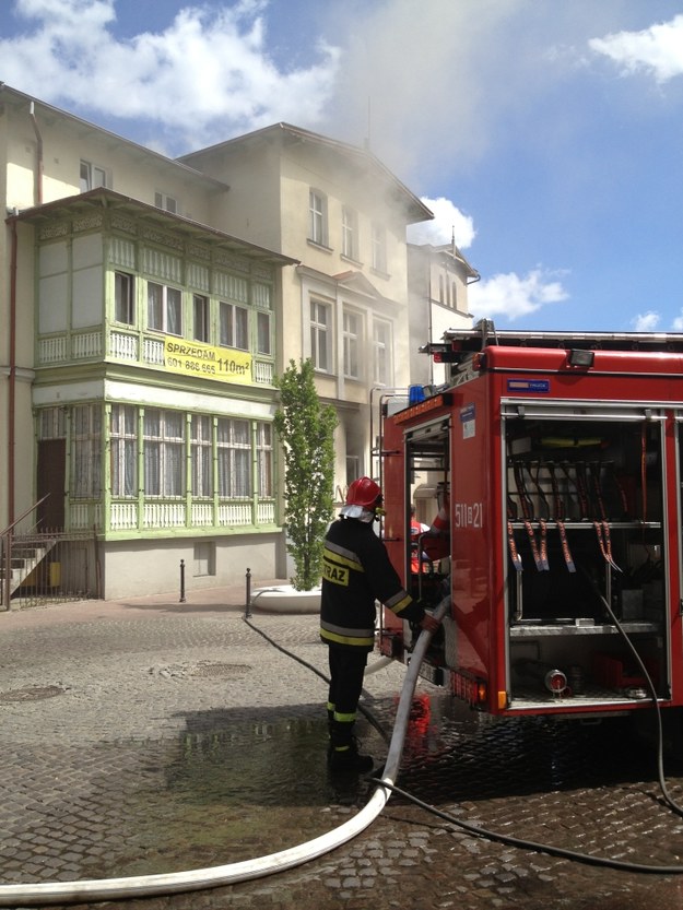 Pożar wybuchł w kamienicy w centrum miasta /Tomasz Gańko /RMF FM