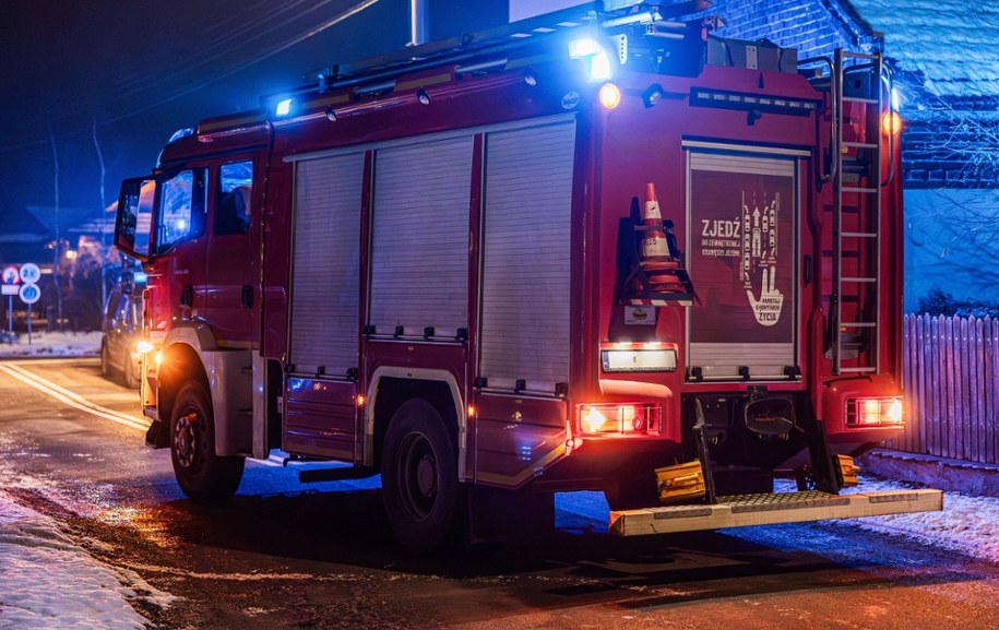 Nocny pożar w Gliwicach. Kilkugodzinna akcja strażaków