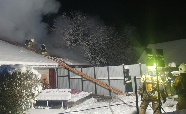 Pożar wybuchł w środku nocy. Tragedia pod Bielsko-Białą