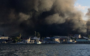 Pożar wyspy na Morzu Karaibskim. Ewakuacja setek mieszkańców