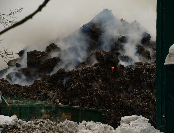 Pożar wysypiska śmieci &nbsp; /Andrzerj Piedziewicz /RMF FM
