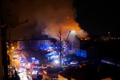 Pożar zabytkowego młyna w Tarnowie