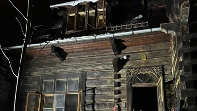 Pożar zabytkowej drewnianej willi w Zakopanem. Szybka akcja straży