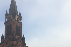 Pożar zabytkowej katedry w Sosnowcu