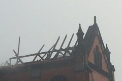 Pożar zabytkowej katedry w Sosnowcu