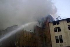 Pożar zabytkowych młynów w Starogardzie Gdańskim