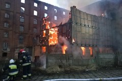 Pożar zabytkowych młynów w Starogardzie Gdańskim
