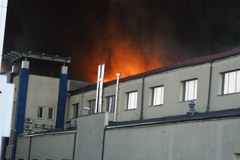 Pożar zakładów Wifama w Łodzi 