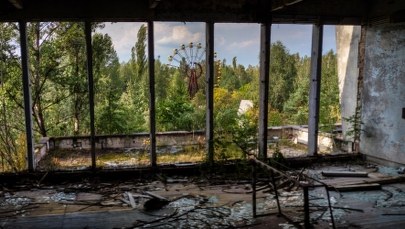 Pożaru lasu w strefie czarnobylskiej. Trwa gaszenie