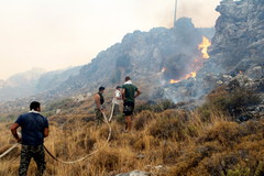 Pożary na greckiej wyspie Rodos