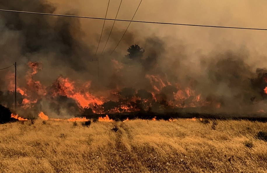 Pożary na Rodos /LEFTERIS DAMIANIDIS /PAP/EPA