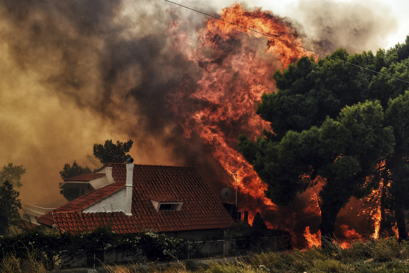 Pożary trawią Grecję. Według Państwowej Straży Pożarnej Polsce nie grozi taka tragedia /VALERIE GACHE /AFP