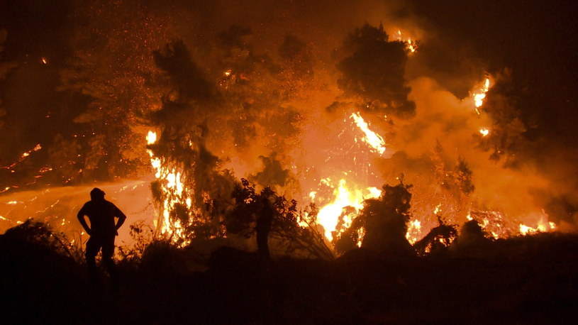 Pożary w Grecji uszkodziły co najmniej 1,3 tys. domów; walka z ogniem trwa w Hiszpanii i we Włoszech /	PAP/EPA/SPIROS KOUROS /PAP