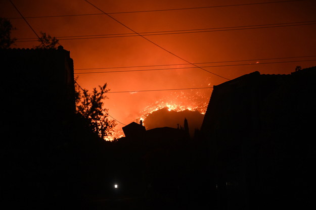 Pożary w Grecji /GIOTA LOTSARI /PAP/EPA