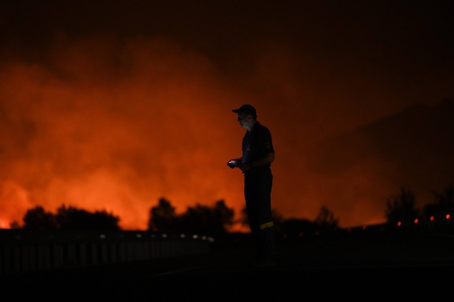 Pożary w Grecji /DIMITRIS ALEXOUDIS /PAP/EPA