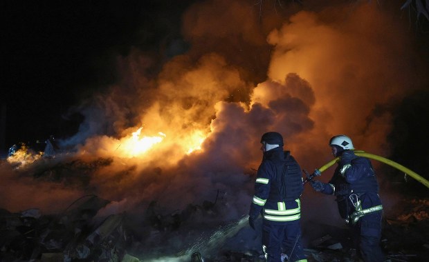 Pożary w mieście. Atak niedaleko polskiej granicy