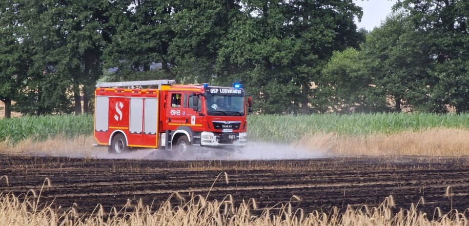 Pożary w Wielkopolsce /bryg. Sławomir Brandt/KW PSP Poznań /Materiały prasowe
