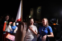 Pożegnanie astronautów z bliskimi